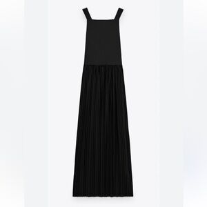 Chic Black Dress with Buckle Accents